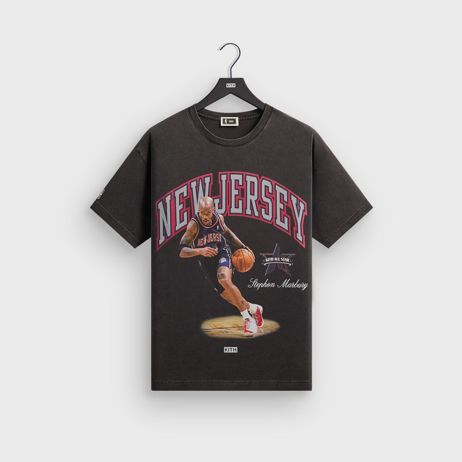 Kith for NBA All-Star New Jersey Nets Stephon Marbury Vintage Tee - Black - PH