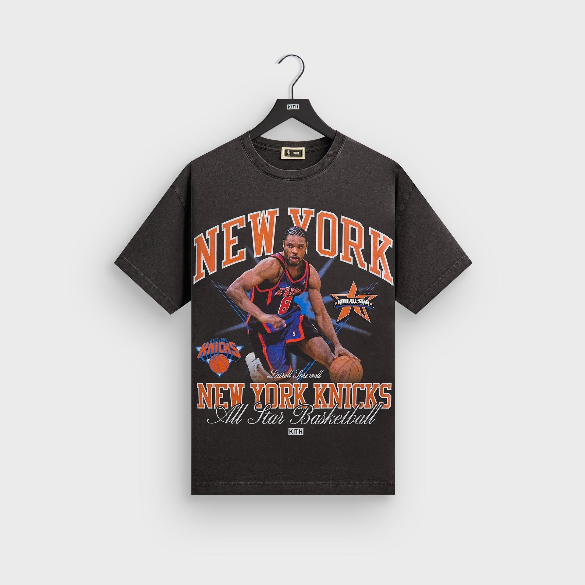 Kith for NBA All-Star New York Knicks Latrell Sprewell Vintage Tee - Black - PH