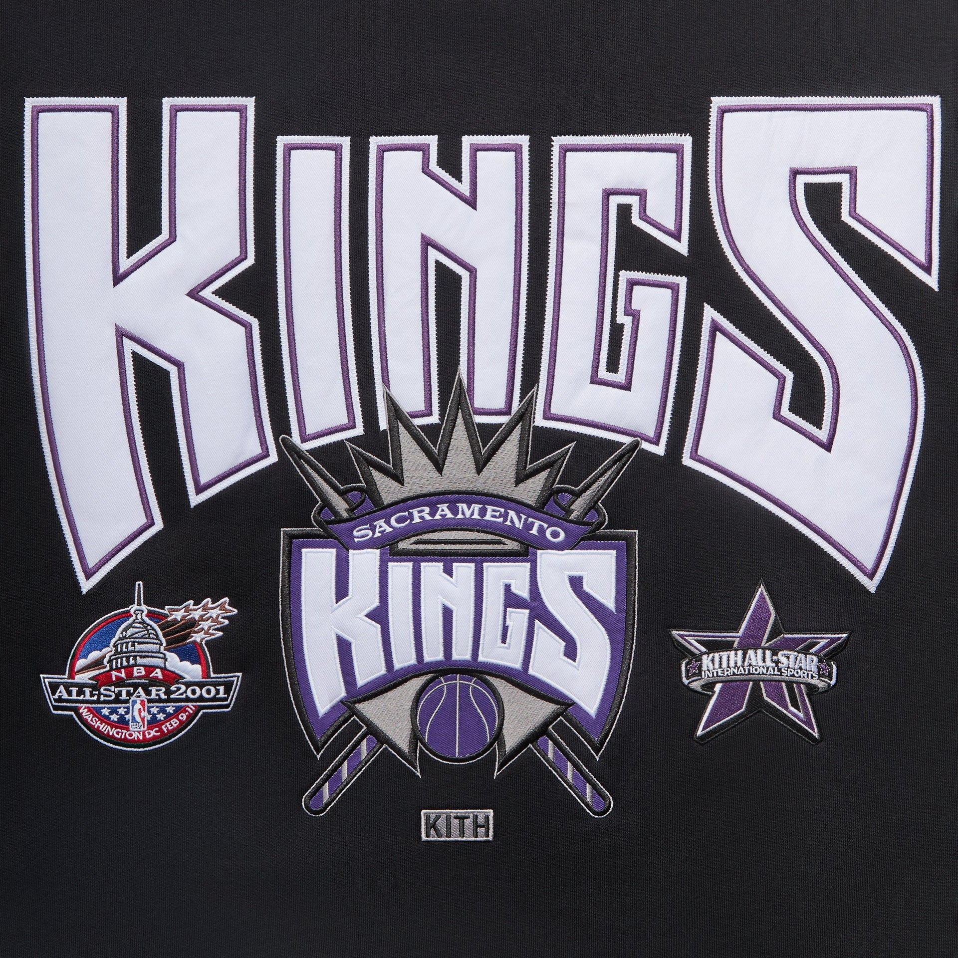 Kith for NBA All-Star Sacramento Kings Nelson Crewneck - Black - PH