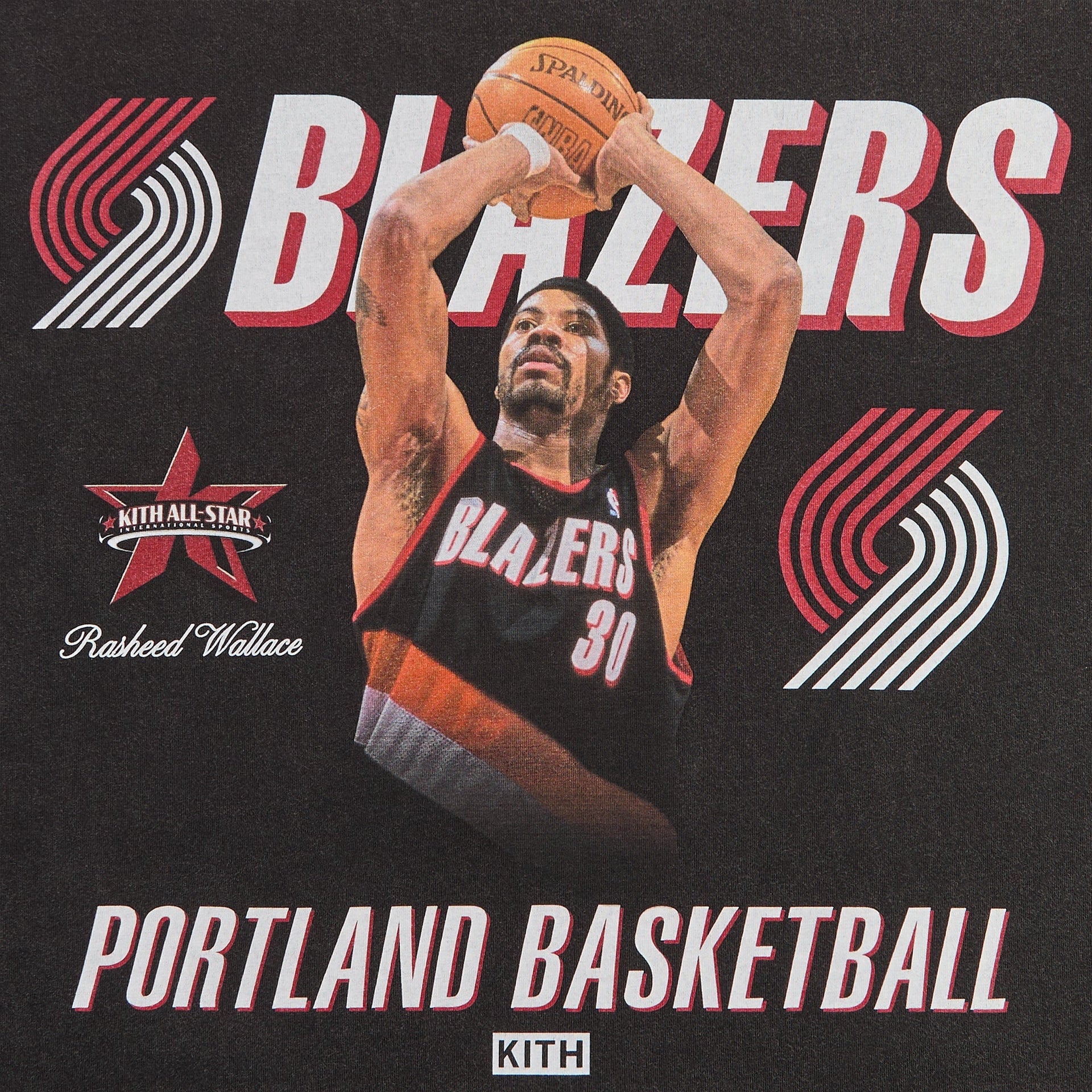 Kith for NBA All-Star Portland Trail Blazers Gerald Wallace Tee - Black - PH