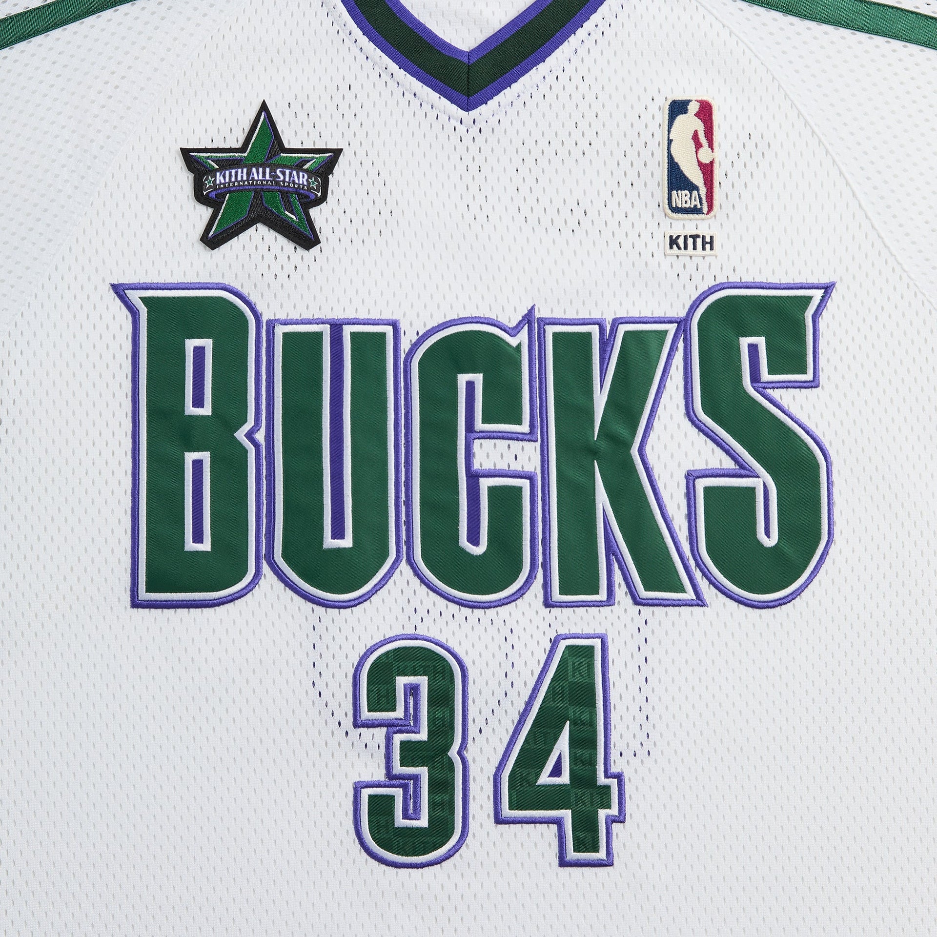 Kith for NBA All-Star Milwaukee Bucks Leon Shirt - White