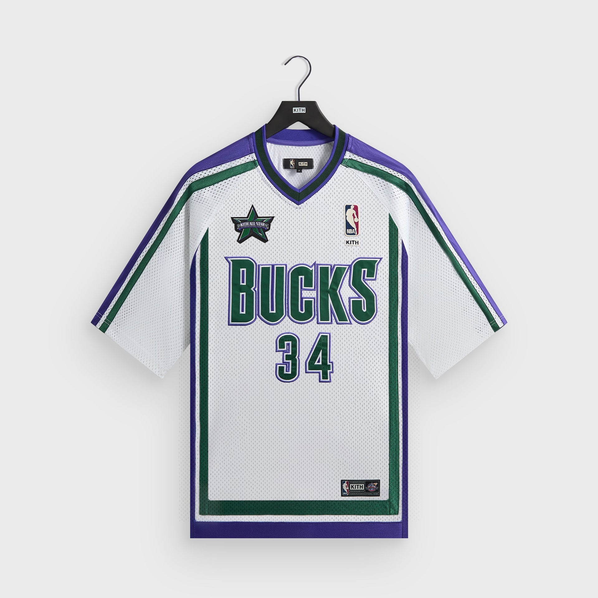 Kith for NBA All-Star Milwaukee Bucks Leon Shirt - White