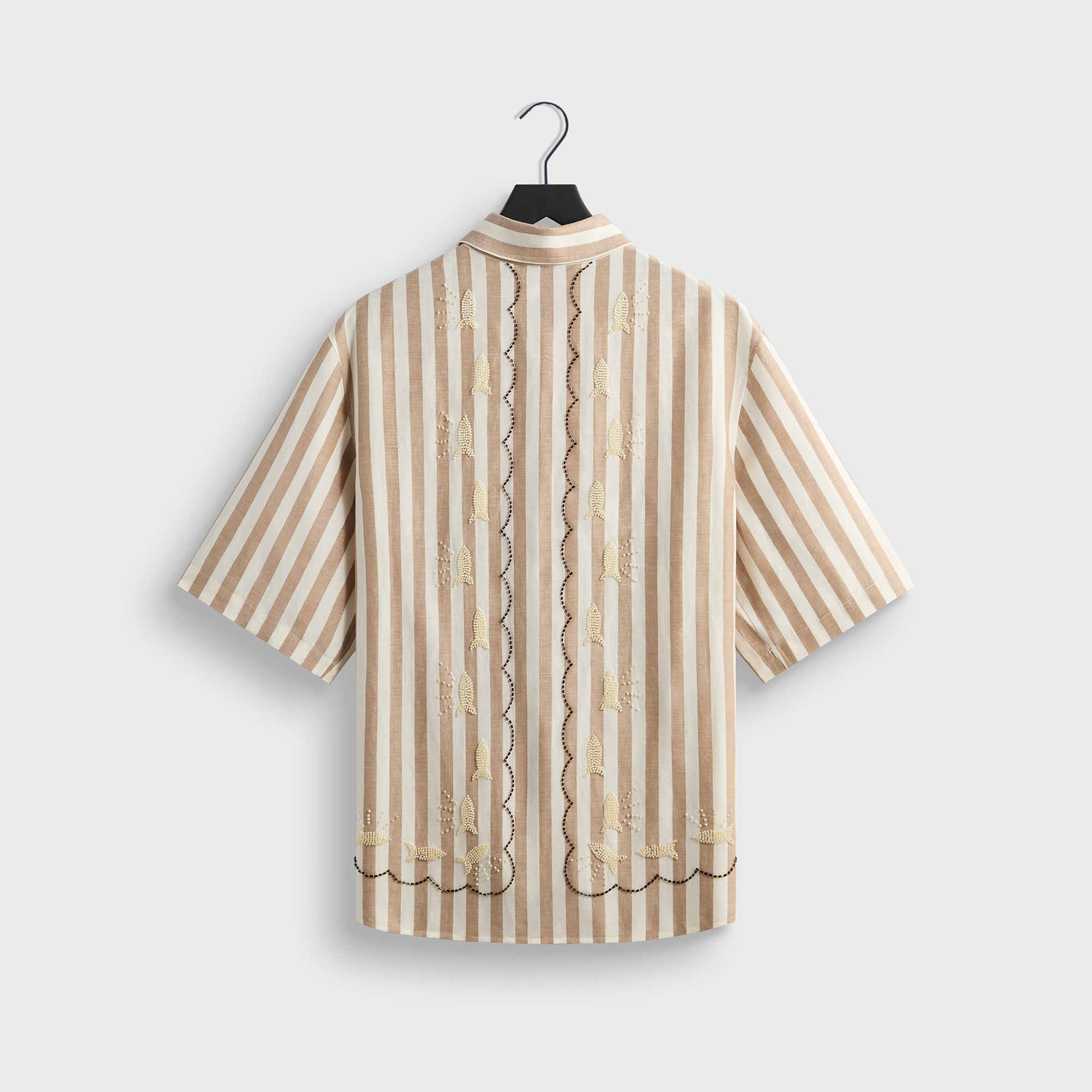 Kith Spun Silk Linen Stripe Paxton Buttondown - Chai – Kith Europe