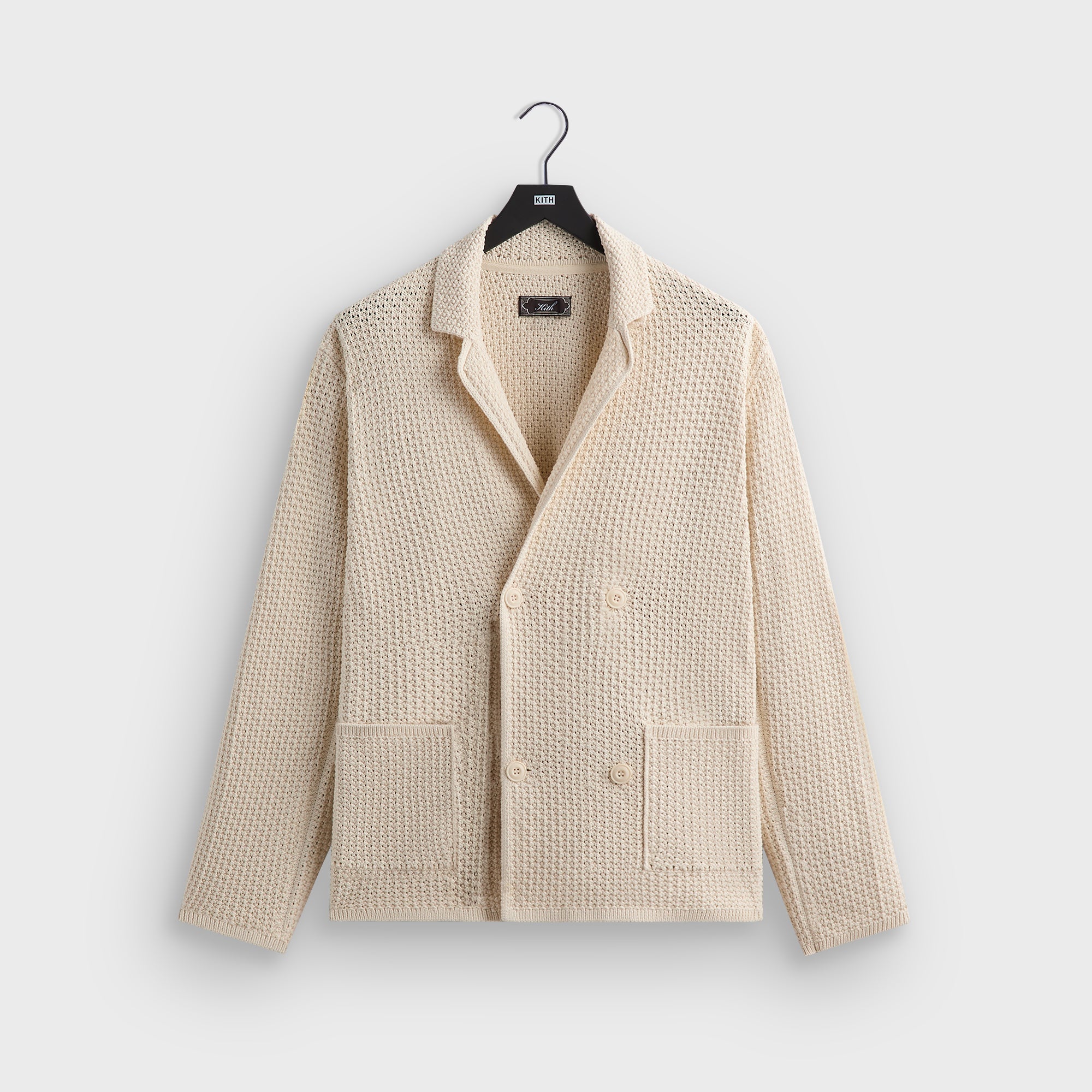 Kith Crochet Knit Raya Blazer - Rye – Kith Europe