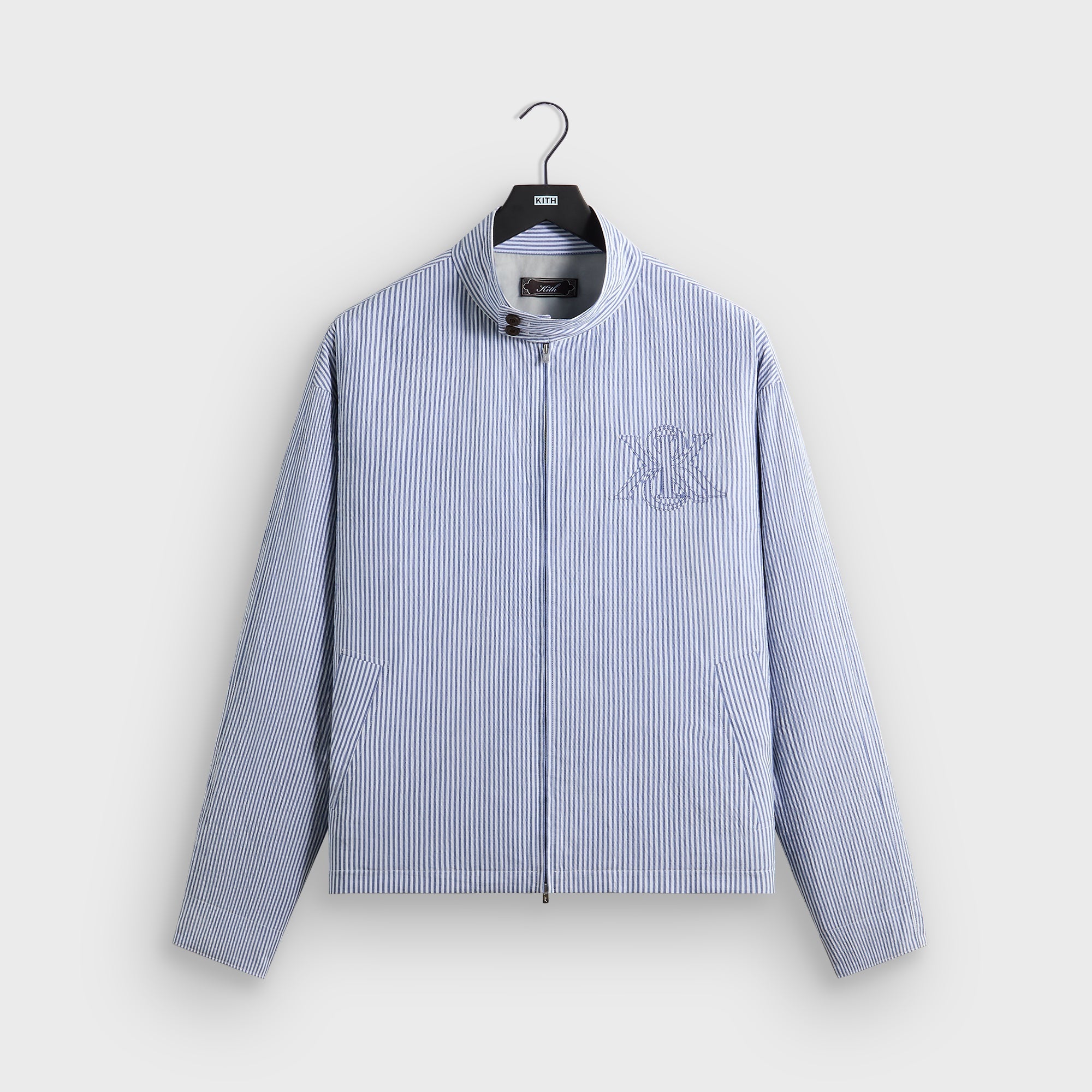 Kith Seersucker Favian Jacket - Marina – Kith Europe