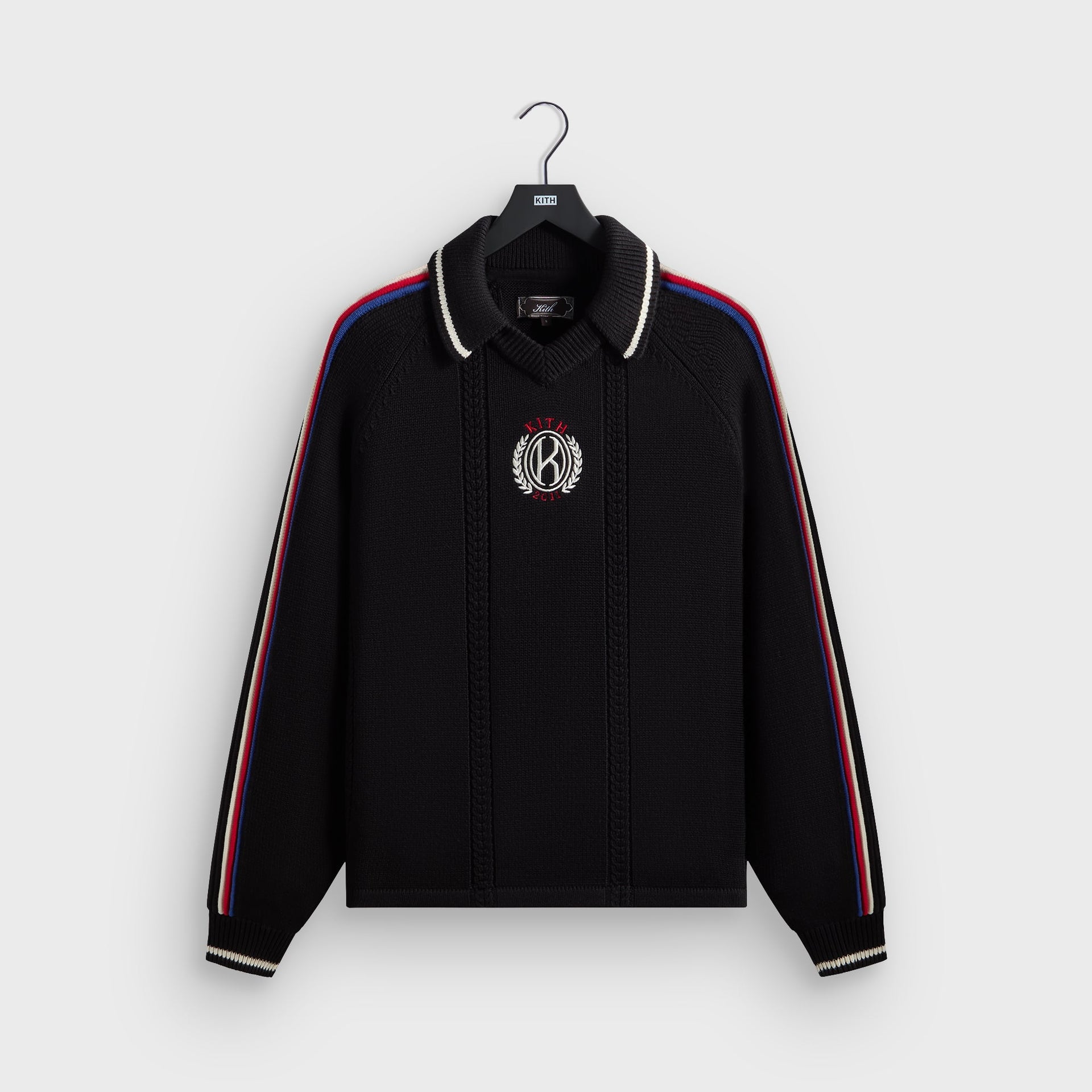 Kith Wagner Long Sleeve Soccer Sweater - Black