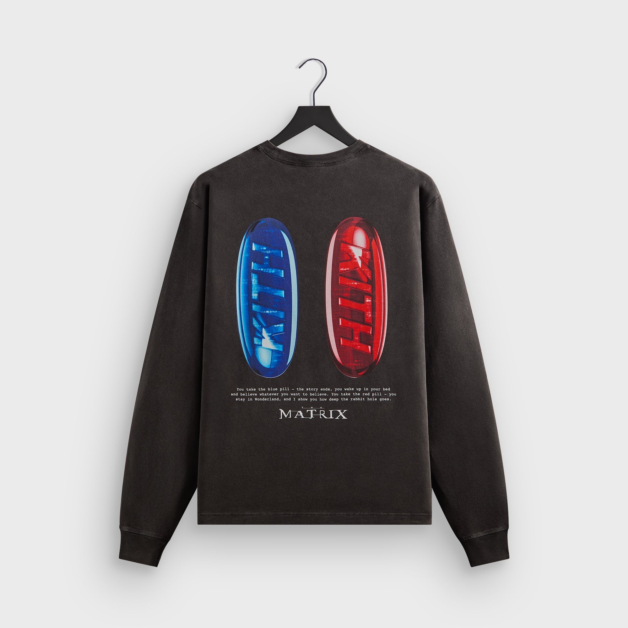 Mサイズ　Kith Matrix Red Pill Blue Pill ロンT Kith for The Matrix Red Pill Blue Pill Long Sleeve Tee - Black