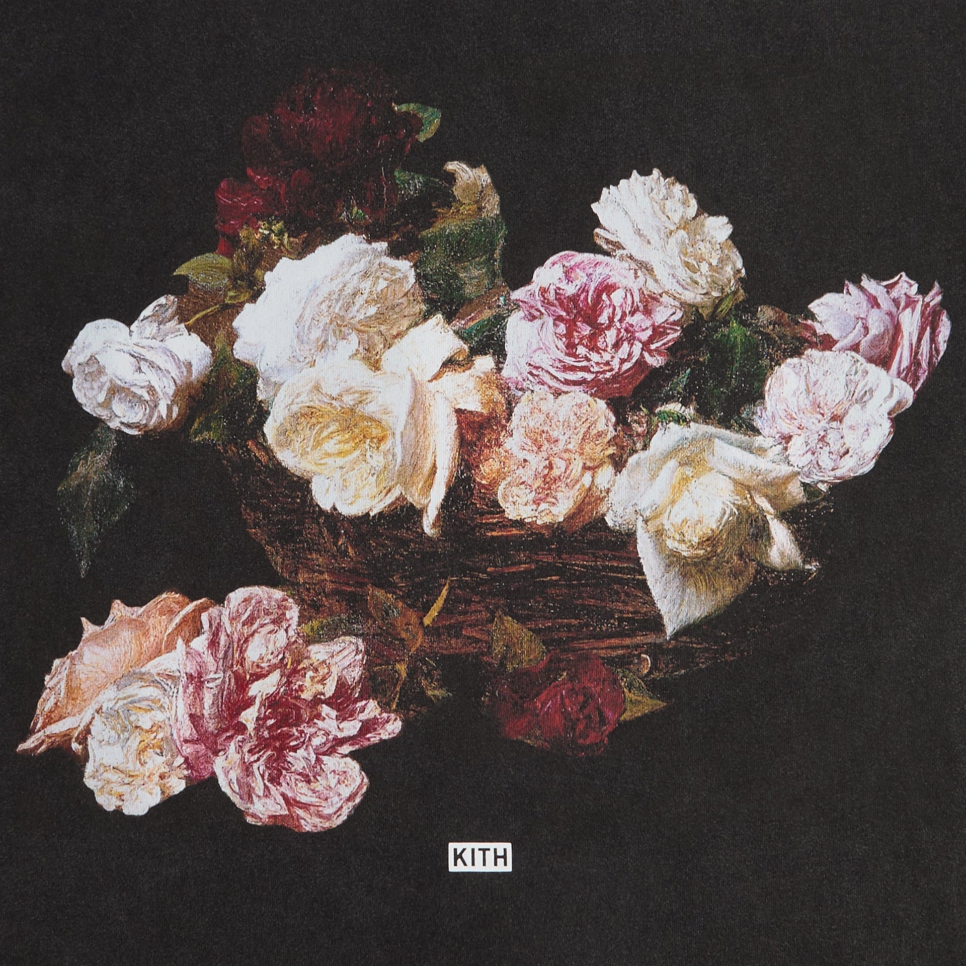 Kith Records for New Order Florals Vintage Alex Tee - Black