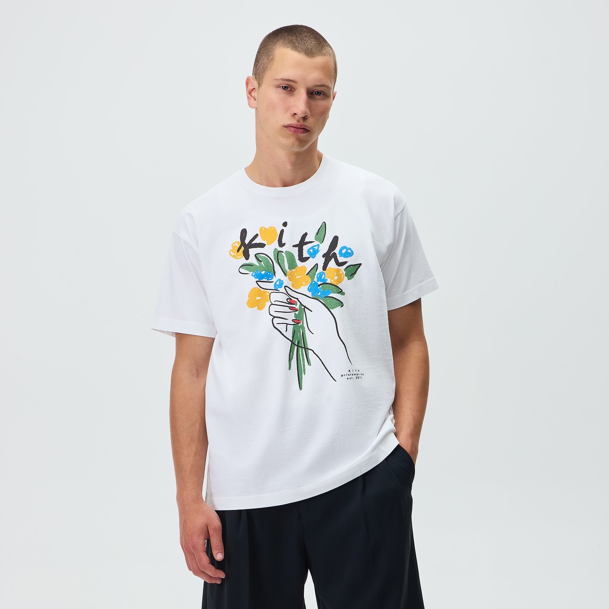 Kith Flowers Tee - White – Kith Europe