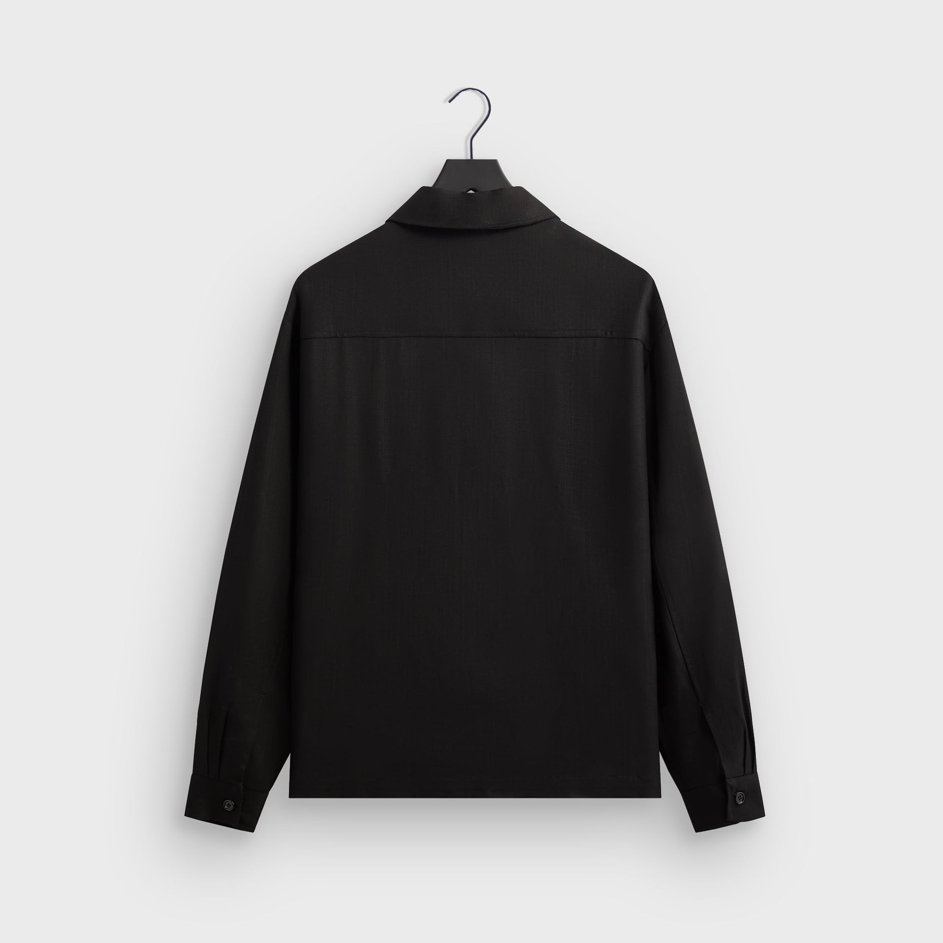 &Kin Textured Viscose Ace Buttondown - Black - PH