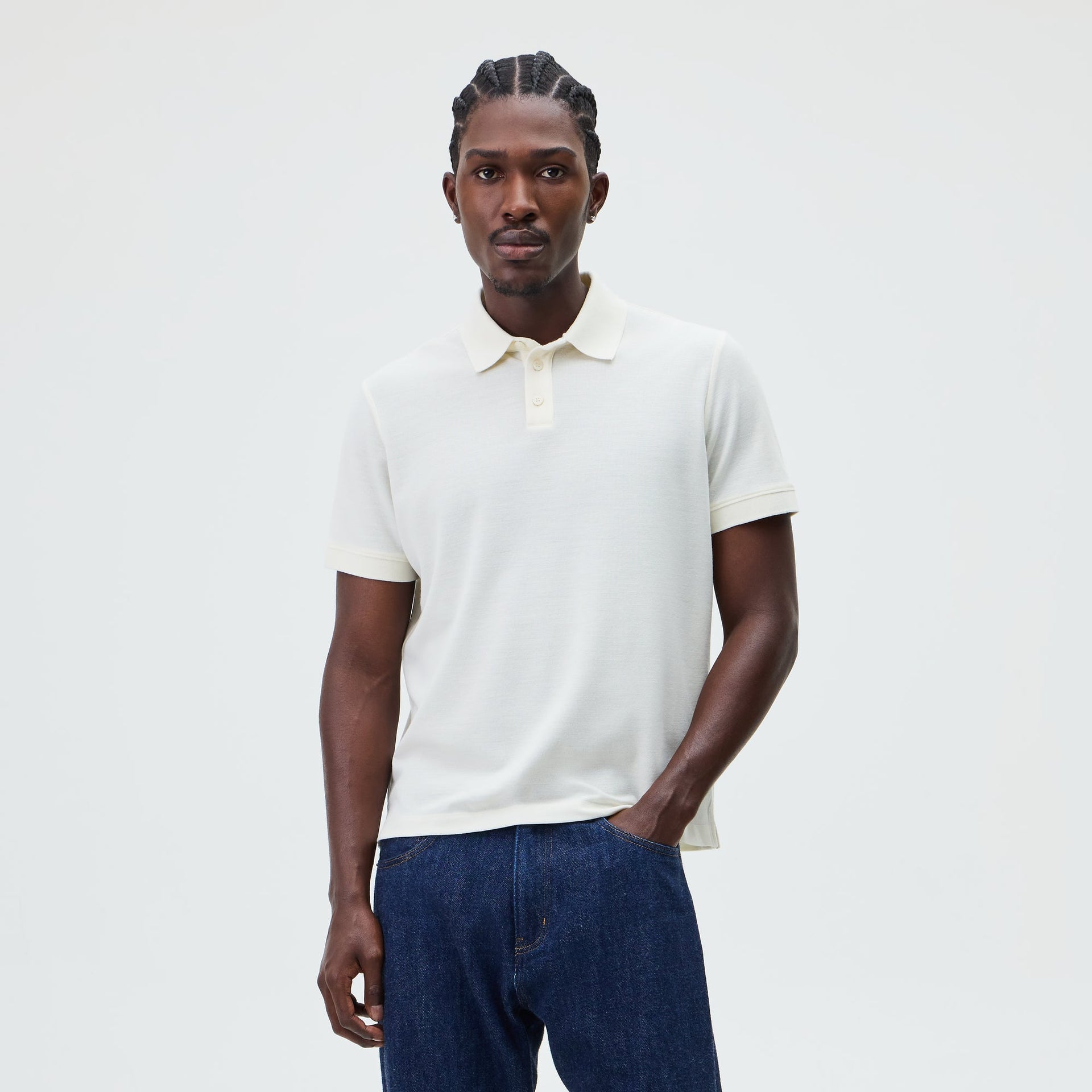 &Kin Melton Polo - White