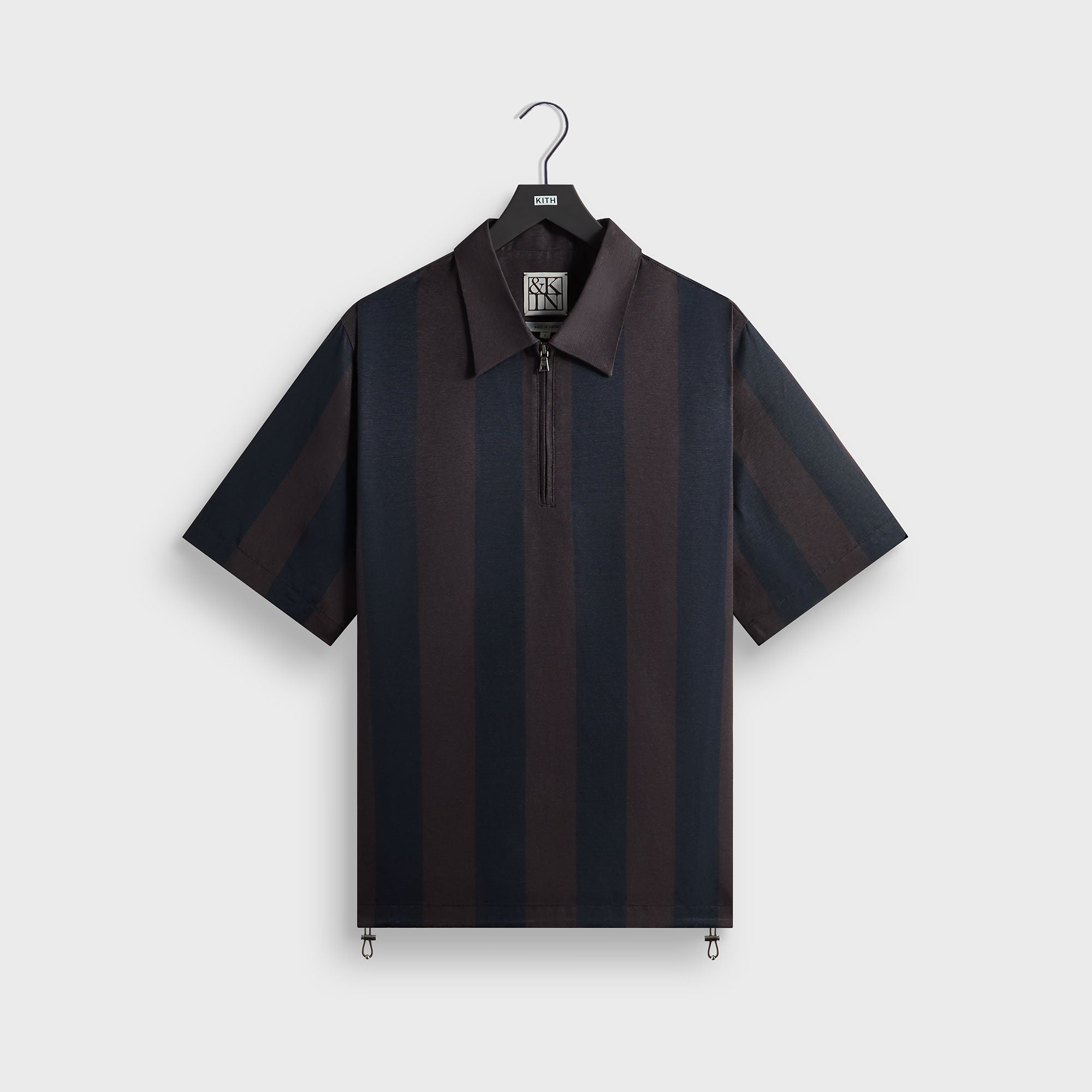 &Kin Montis Quarter Zip Faille Shirt - Cosmos – Kith Europe