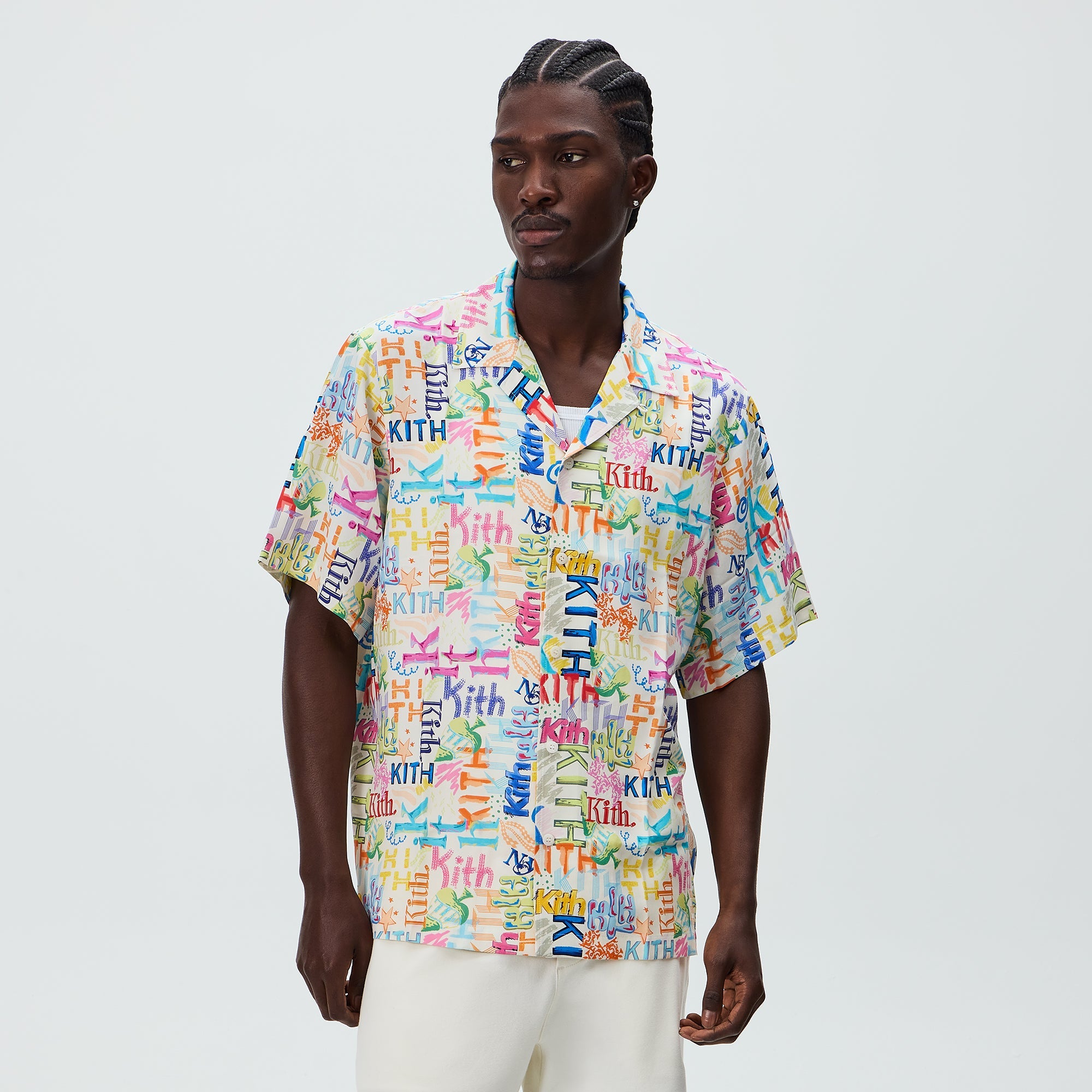 Kith Thompson Camp Shirt - Sandrift – Kith Europe