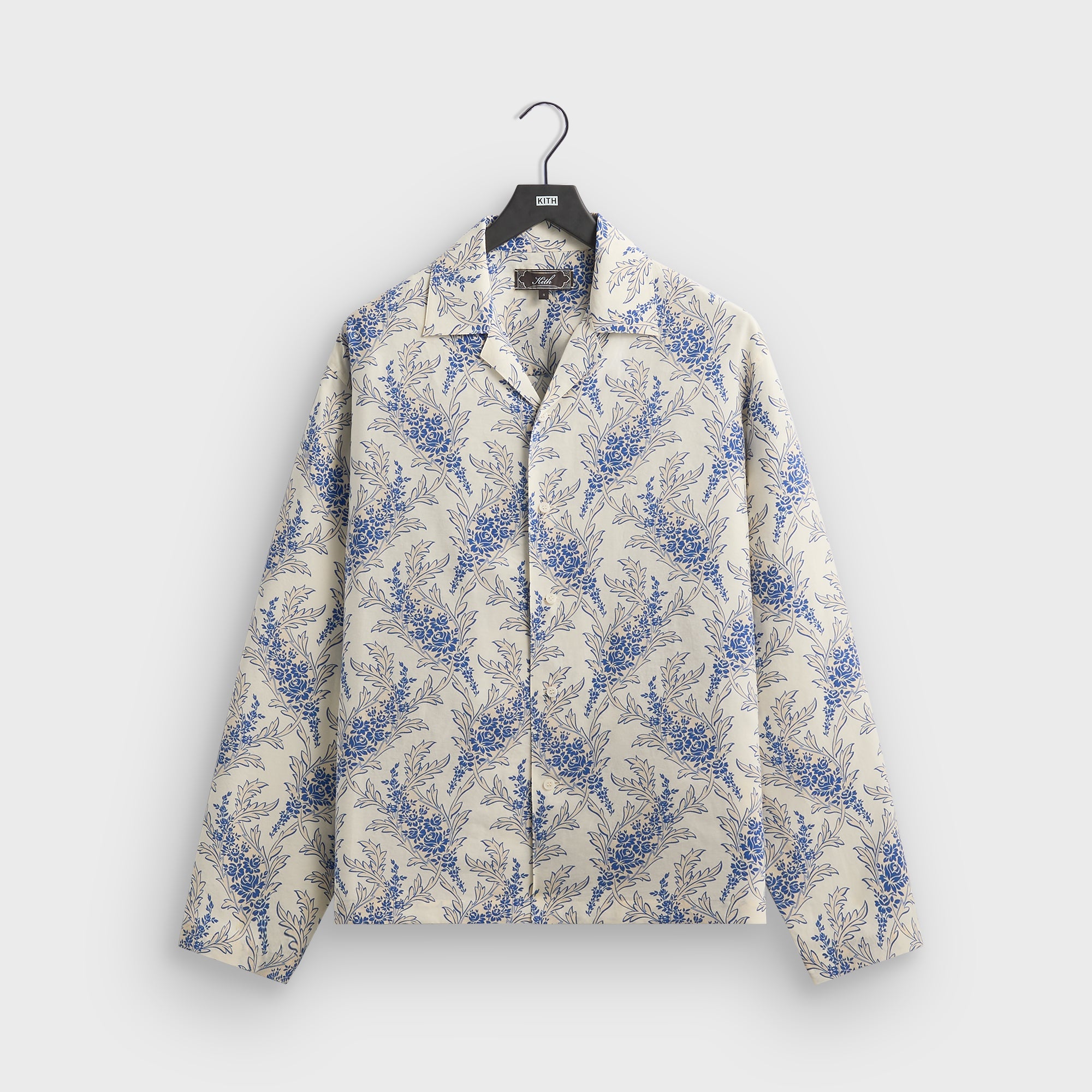 Kith Cupro Linen Long Sleeve Adonis Shirt - Cyclone – Kith Europe