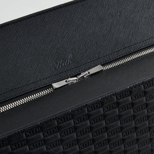 Kith Document Bag in Kith Monogram Saffiano Leather - Black