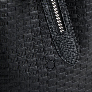 Kith Document Bag in Kith Monogram Saffiano Leather - Black – Kith