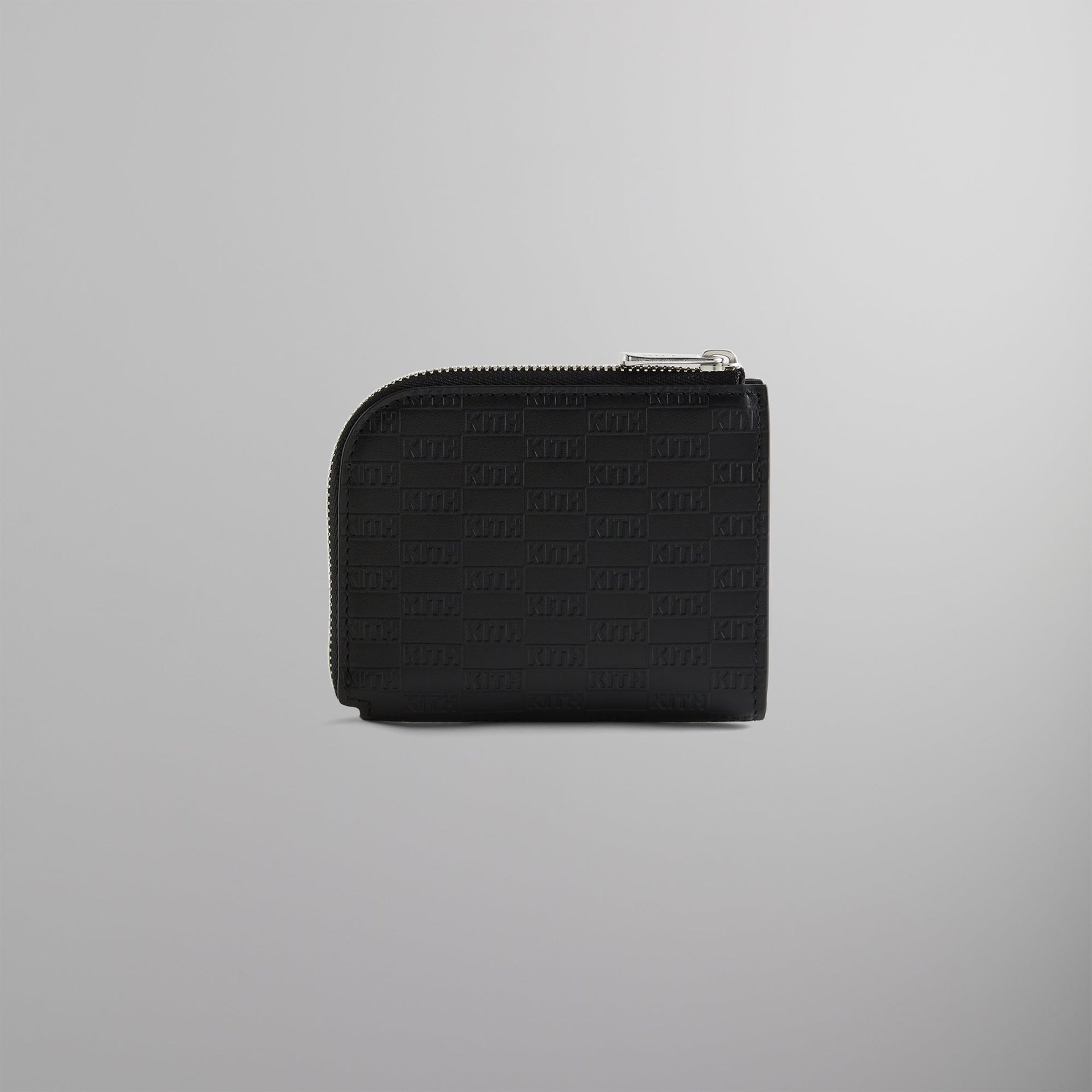 Kith Monogram Half Zip Wallet - Black