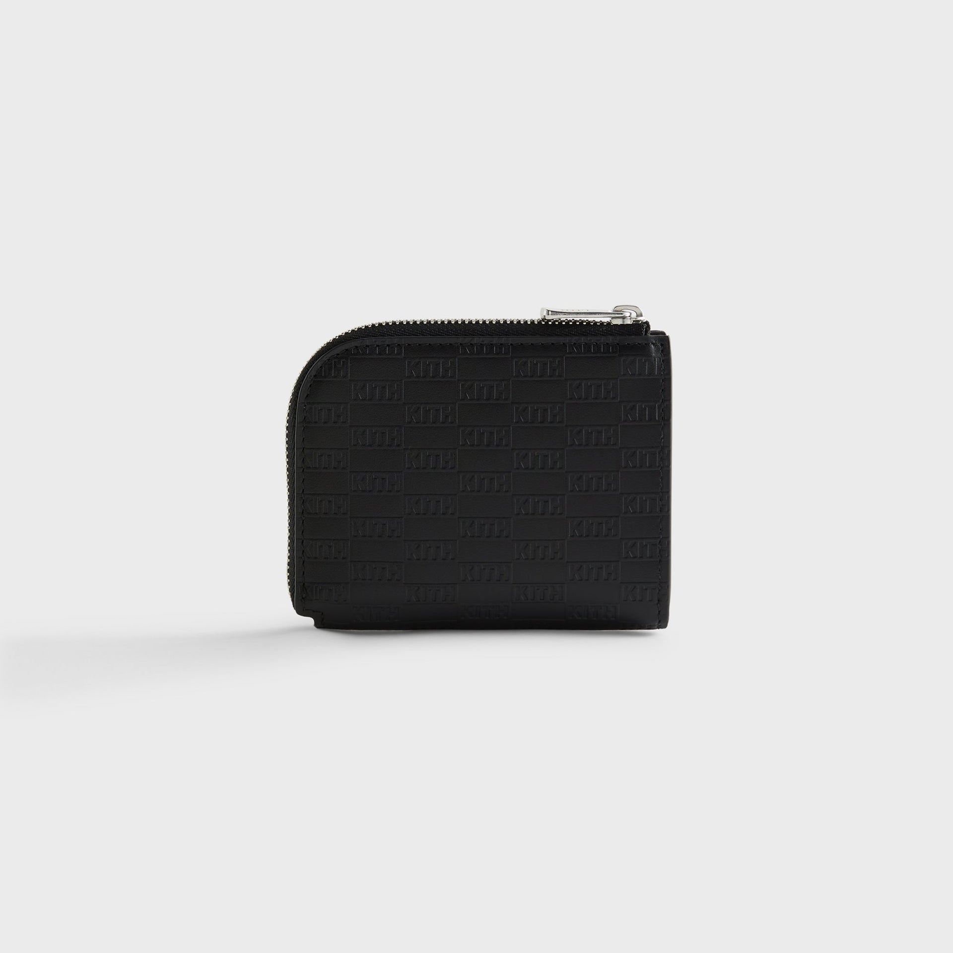 Kith Monogram Half Zip Wallet in Black