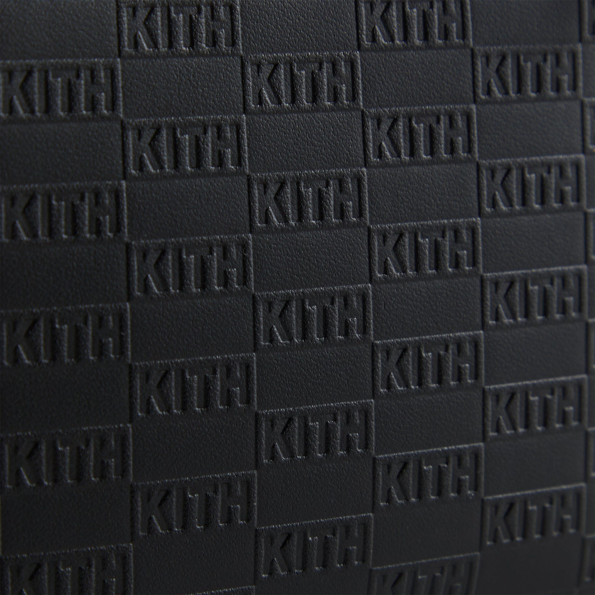 Kith Monogram Half Zip Wallet - Black