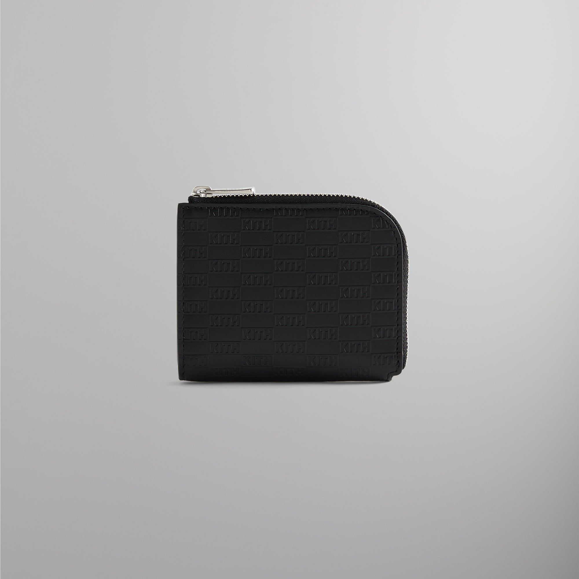 Kith Monogram Half Zip Wallet - Black – Kith Europe