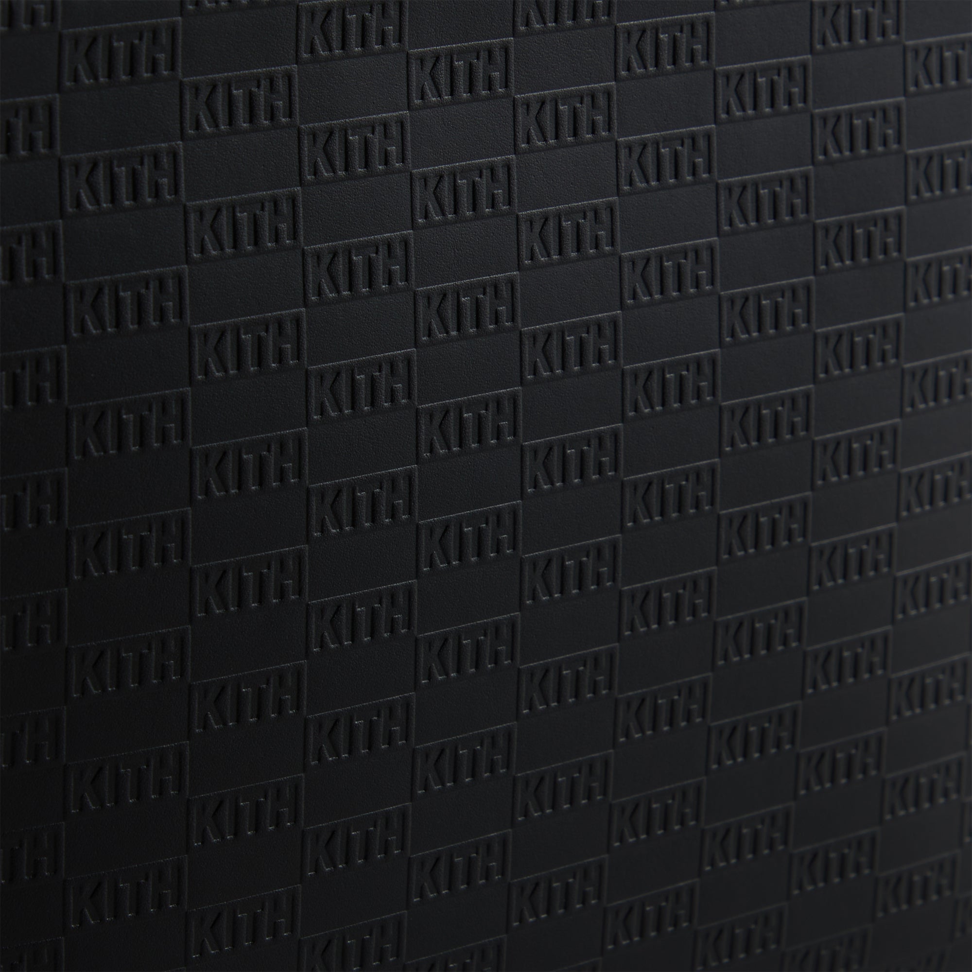 KITH ブラックレザー ケース　モノグラム　kith monogram Kith Monogram Zipper Pouch - Black – Kith Europe