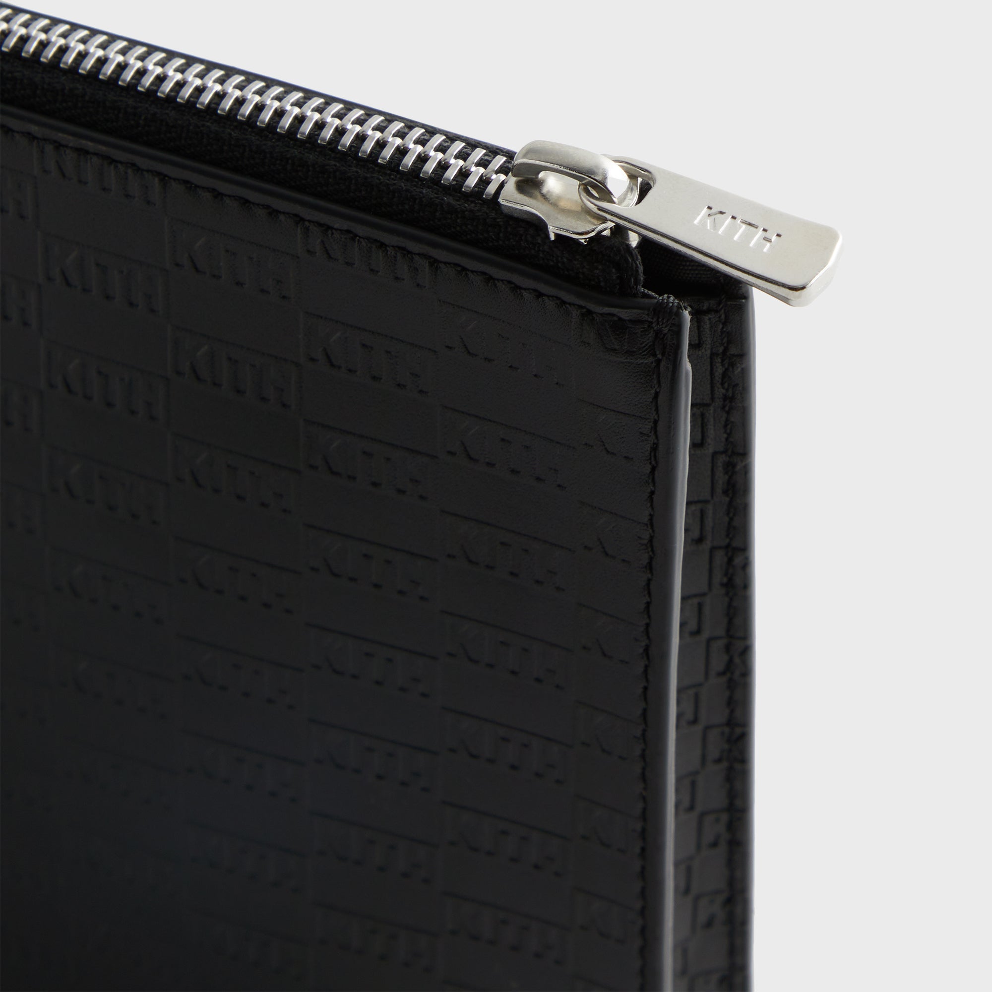 Kith Monogram Zipper Pouch - Black – Kith Europe