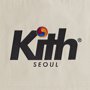 Kith Seoul Spiral Canvas Tote Bag - Sandrift