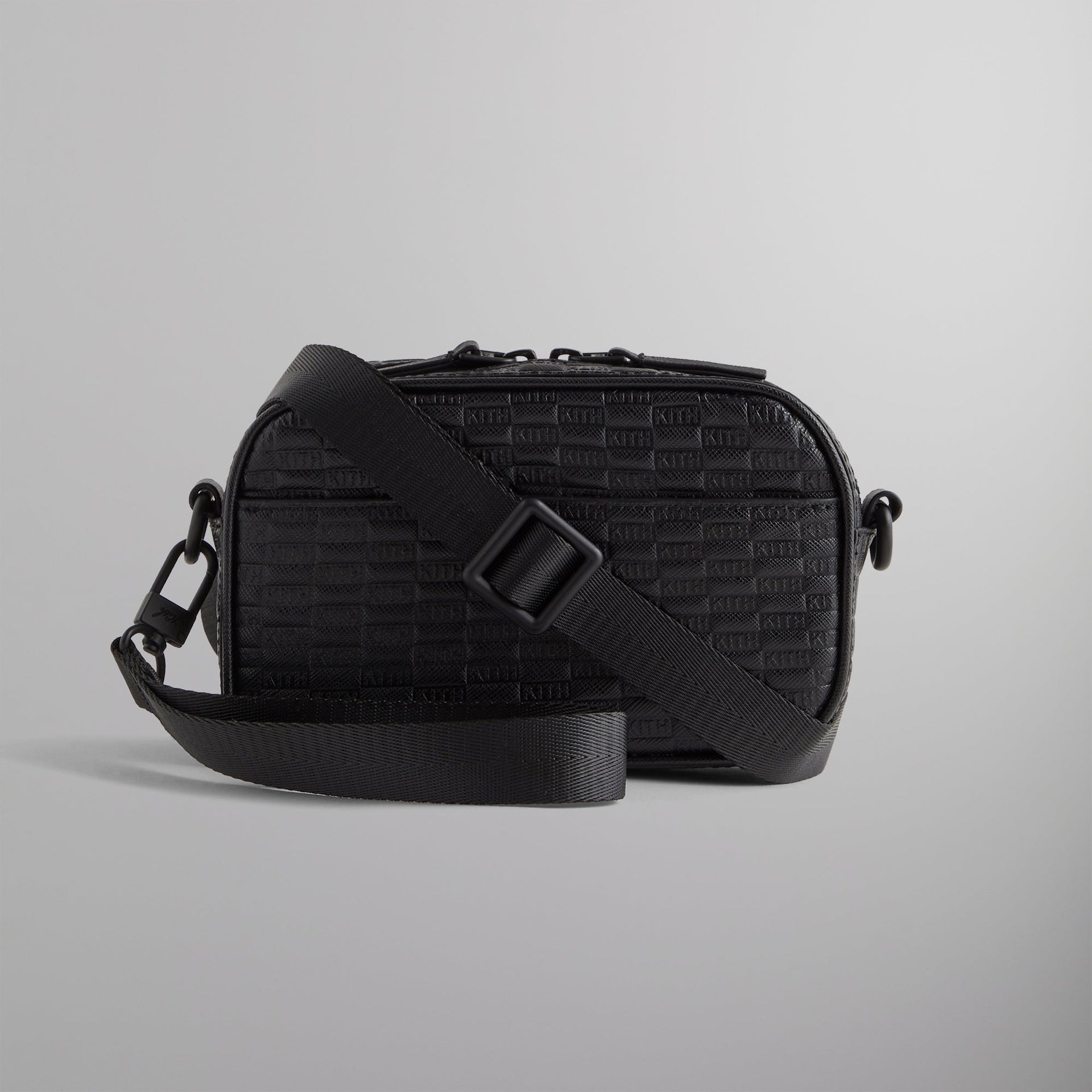 Kith Monogram Saffiano Mini Pouch - Black