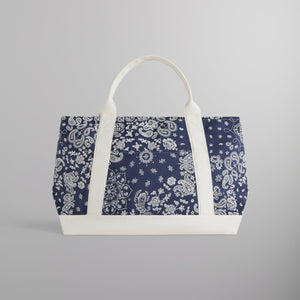 Kith Paisley Flocked Nylon Tote Bag - Nocturnal