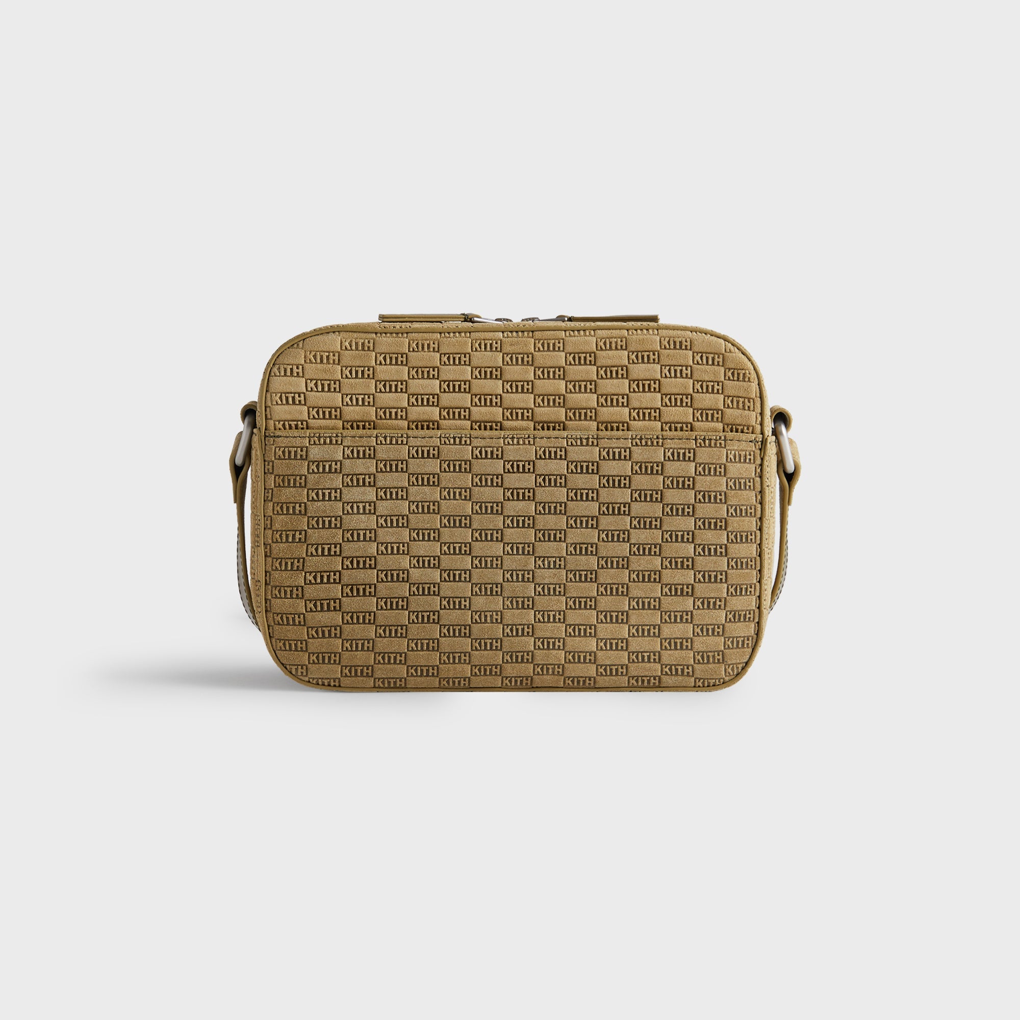 KITH モノグラムショルダーバック Kith Monogram Suede Camera Crossbody - Grit – Kith Europe