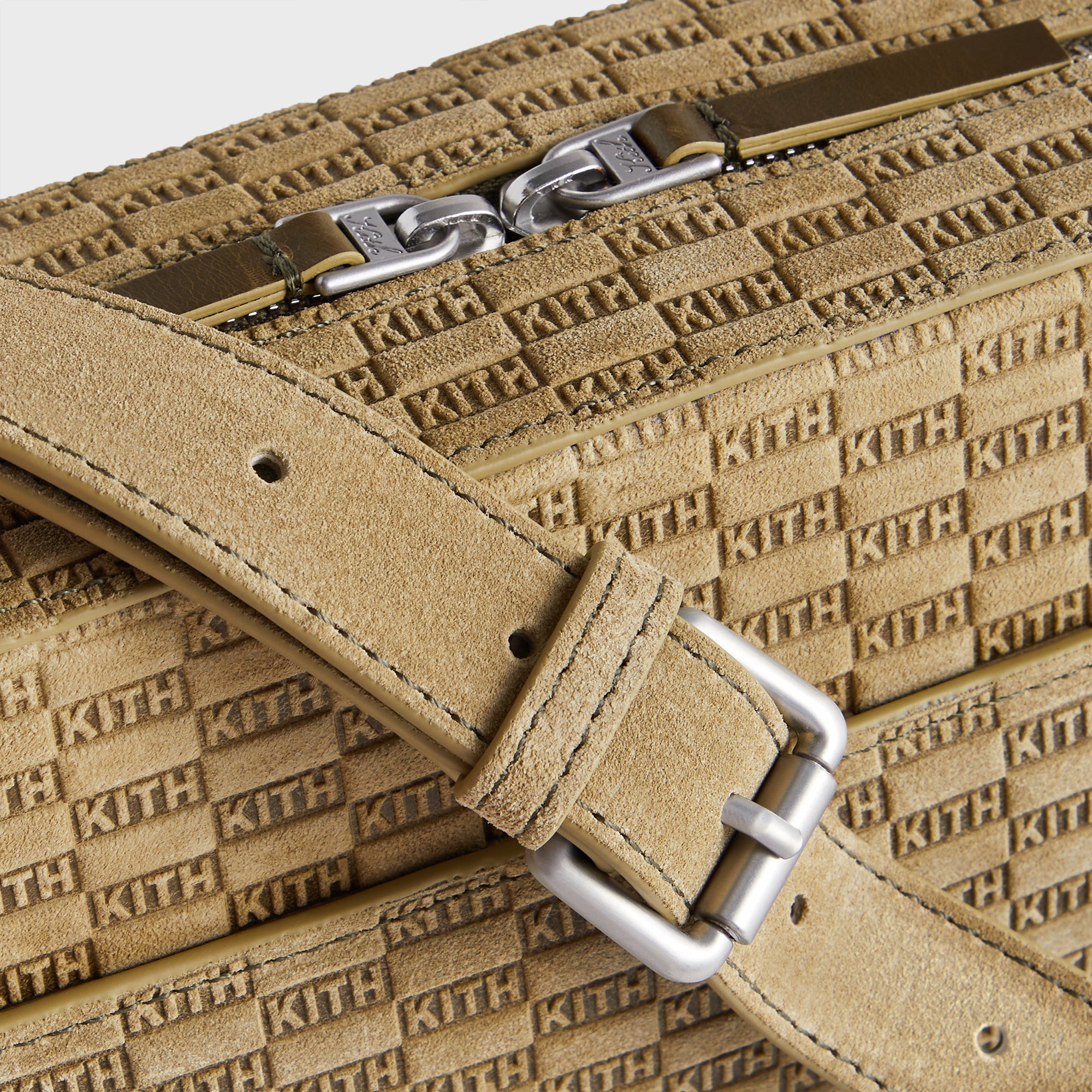 Kith Monogram Suede Camera Crossbody - Grit – Kith Europe