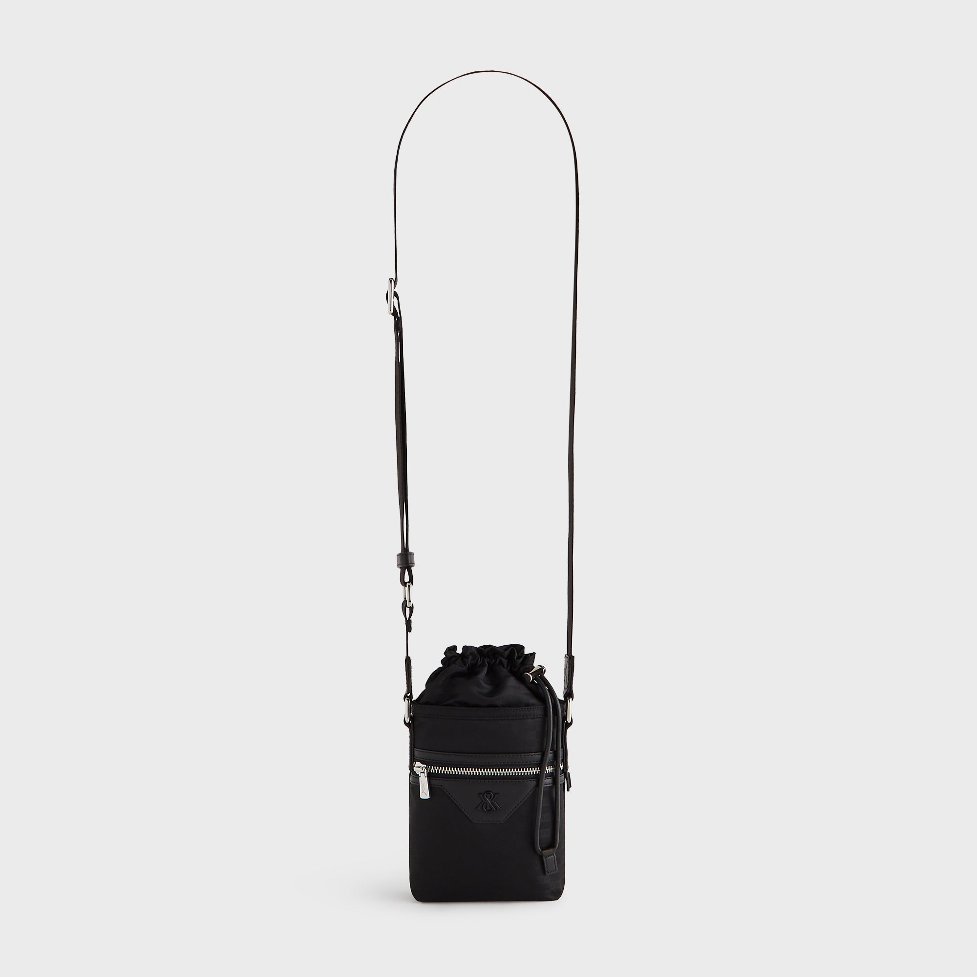 KITH ボディバッグ　ショルダーバッグ Kith Monogram Nylon Jacquard Drawcord Crossbody - Black – Kith Europe