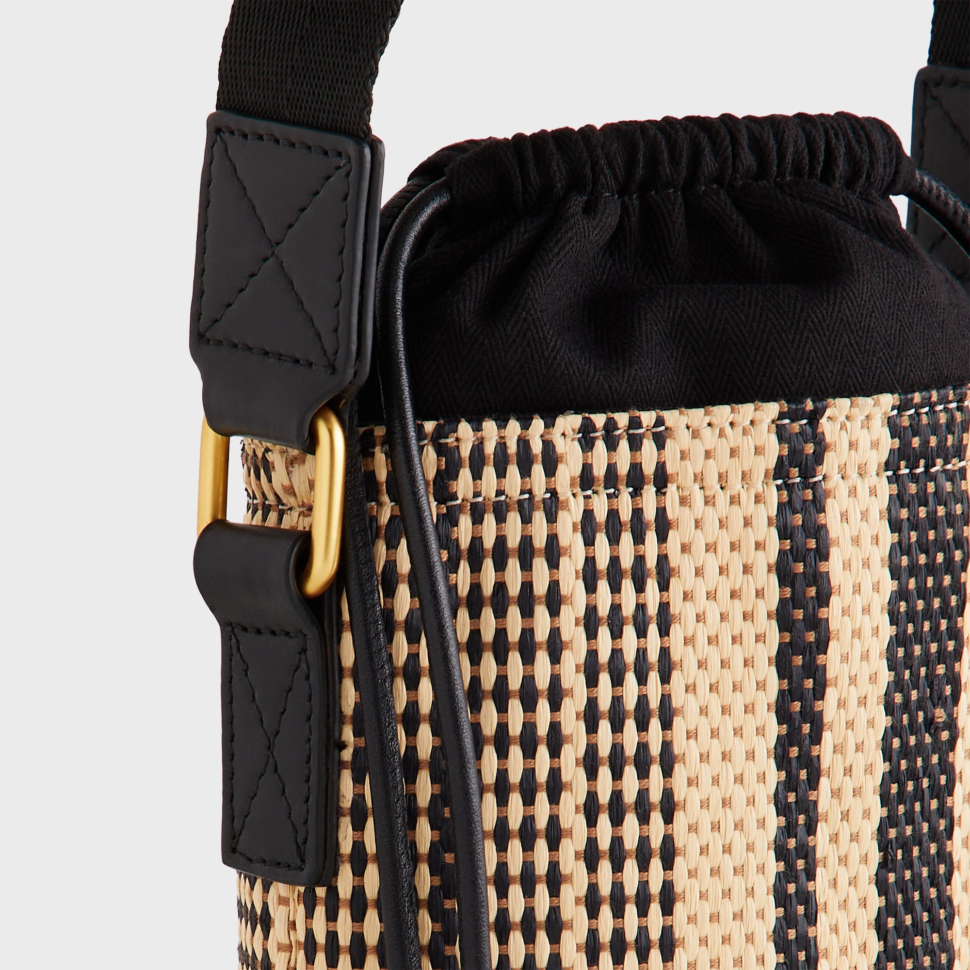 Kith Striped Raffia Drawstring Pouch - Radiant – Kith Europe