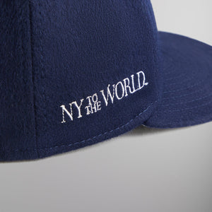 Kith for Yankees Melton Wool 59FIFTY Low Profile - Nocturnal