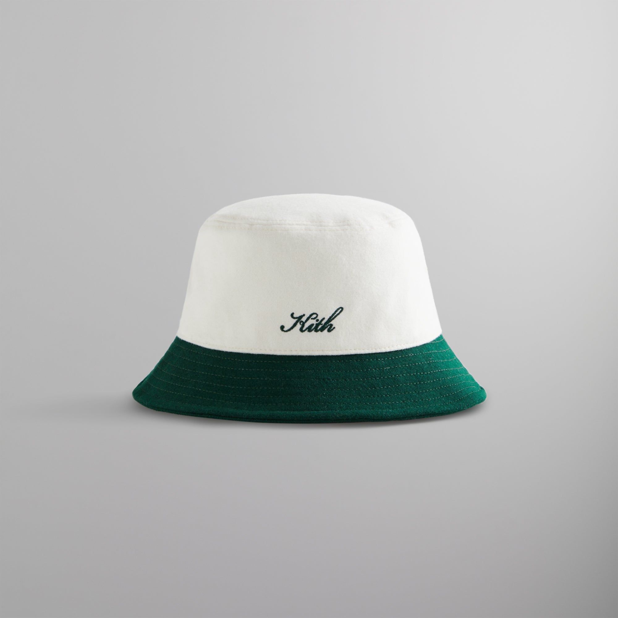 Kith Two Tone Wool Script Bucket Hat - Fairway – Kith Europe