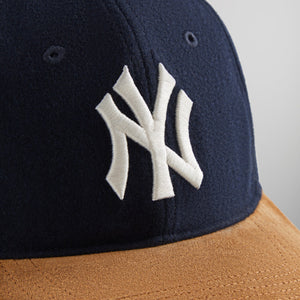 Kith & '47 for New York Yankees Unstructured Wool Fitted With Suede Brim - Nocturnal