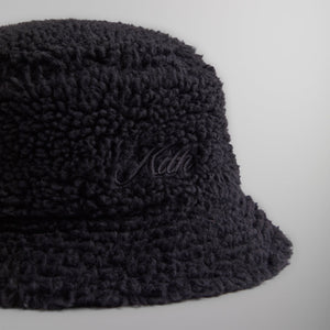 Kith Reversible Bucket Hat in Denim & Sherpa - Black – Kith Europe