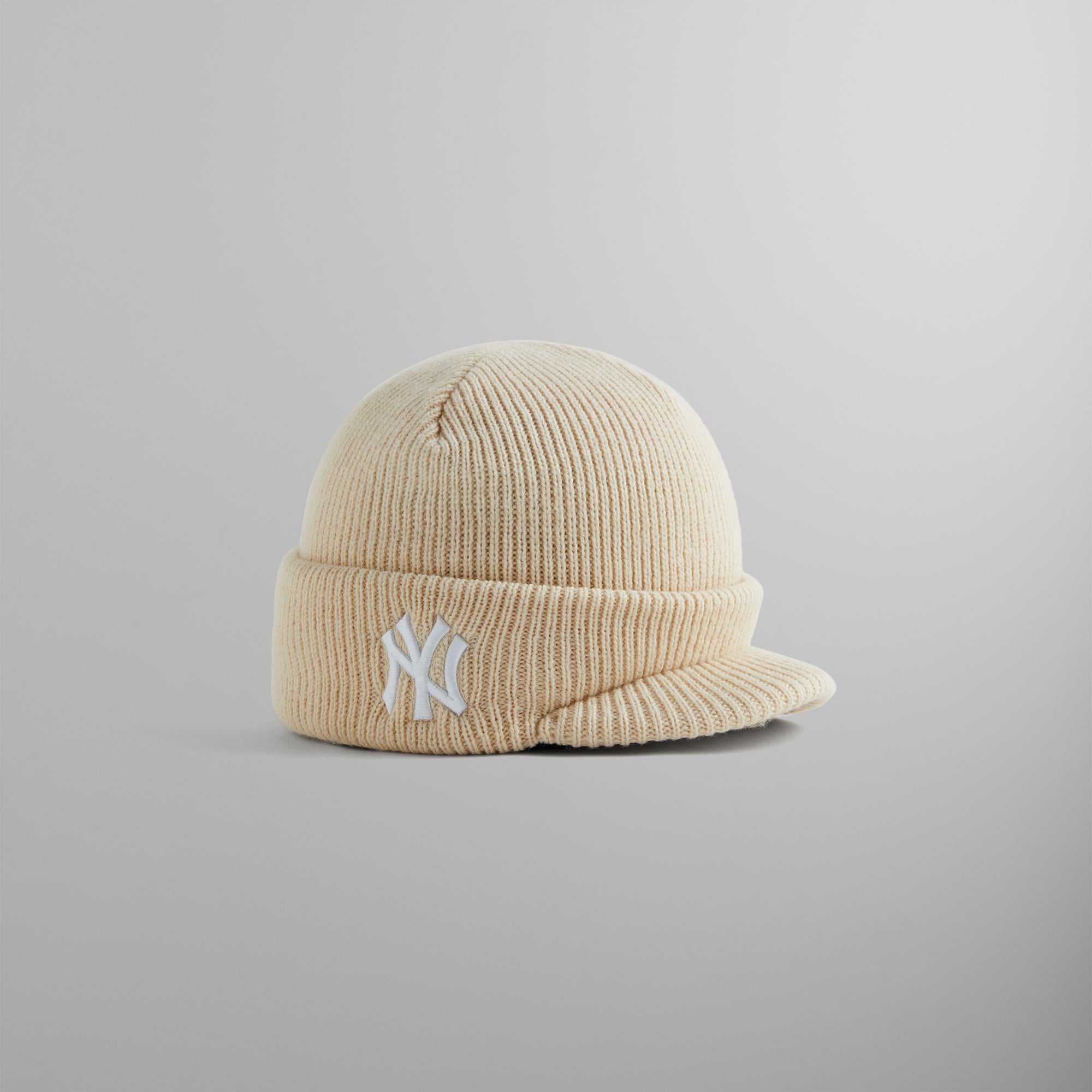 キャップ NOT4NERD Big Symbol Beanie Beige BN010BG Kith for the New York Yankees Visor Beanie - Sandrift – Kith