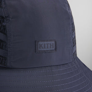 Kith Flocked Nylon Monogram Bucket Hat - Nocturnal