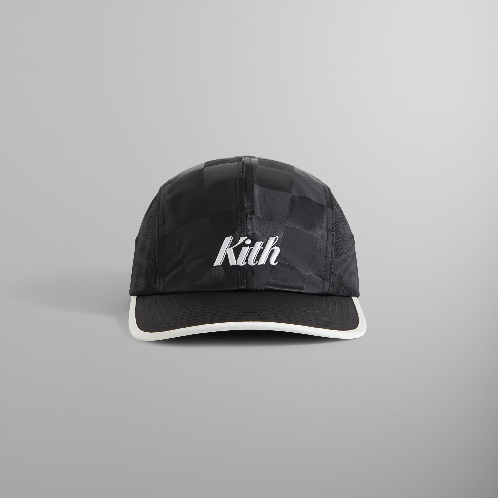 Kith Checkered Satin Griffey Camper Hat - Black – Kith Europe