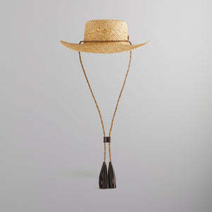Kith Raffia Bucket Hat - Canvas