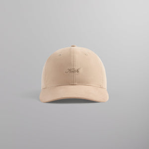 Kith Microsuede Two Tone Kith Script Aaron Cap - Muslin PH