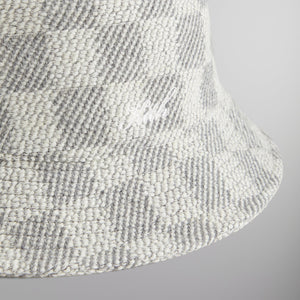 Kith Check Boucle Dawson Bucket Hat - Steel PH