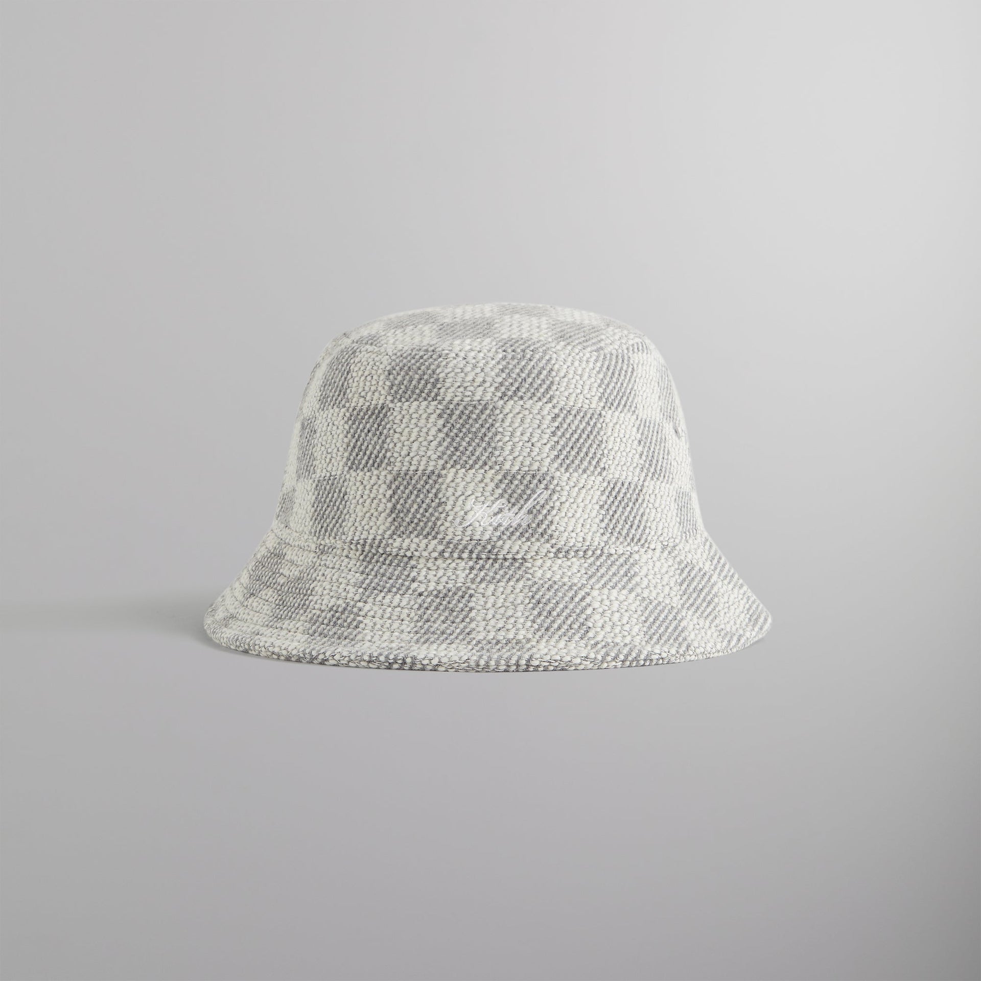 Kith Check Boucle Dawson Bucket Hat - Steel