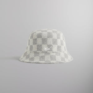 Kith Check Boucle Dawson Bucket Hat - Steel PH