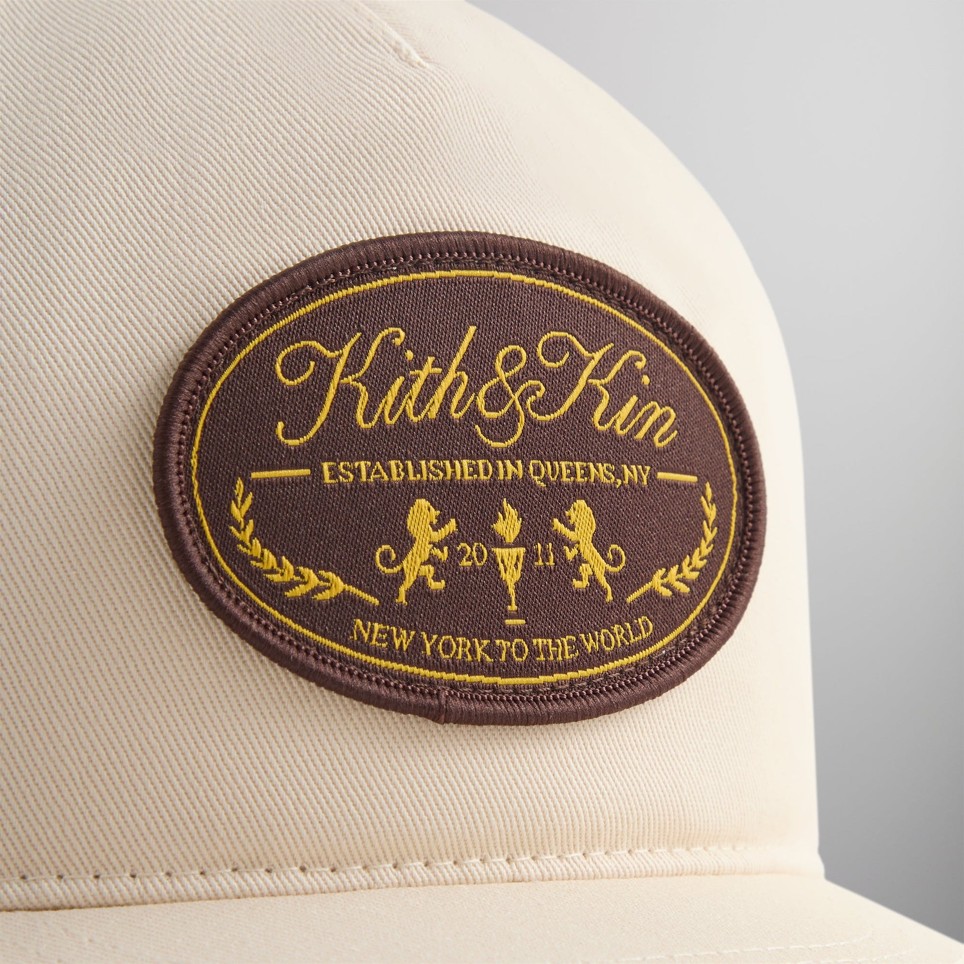 Kith Twill Gwynn Pinch Crown Snapback - Sandrift