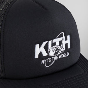 Kith NY to the World Nolan Trucker Hat - Black