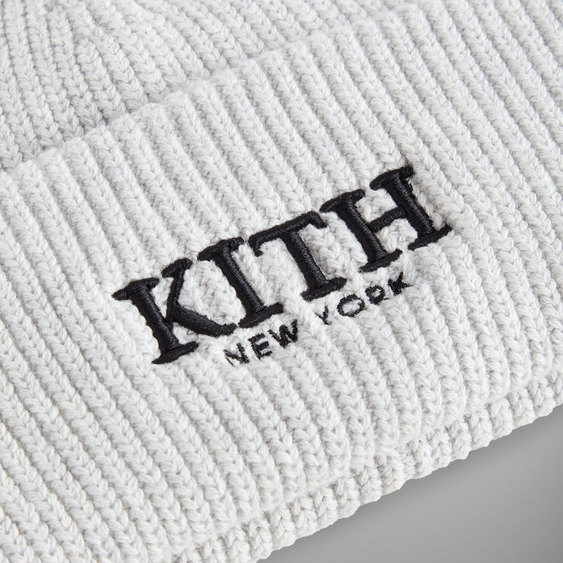 Kith Serif Mia Beanie - Light Heather Grey