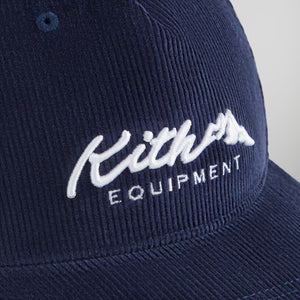 Kith Micro Cord Bay Low Pinch Crown Snapback - Nocturnal