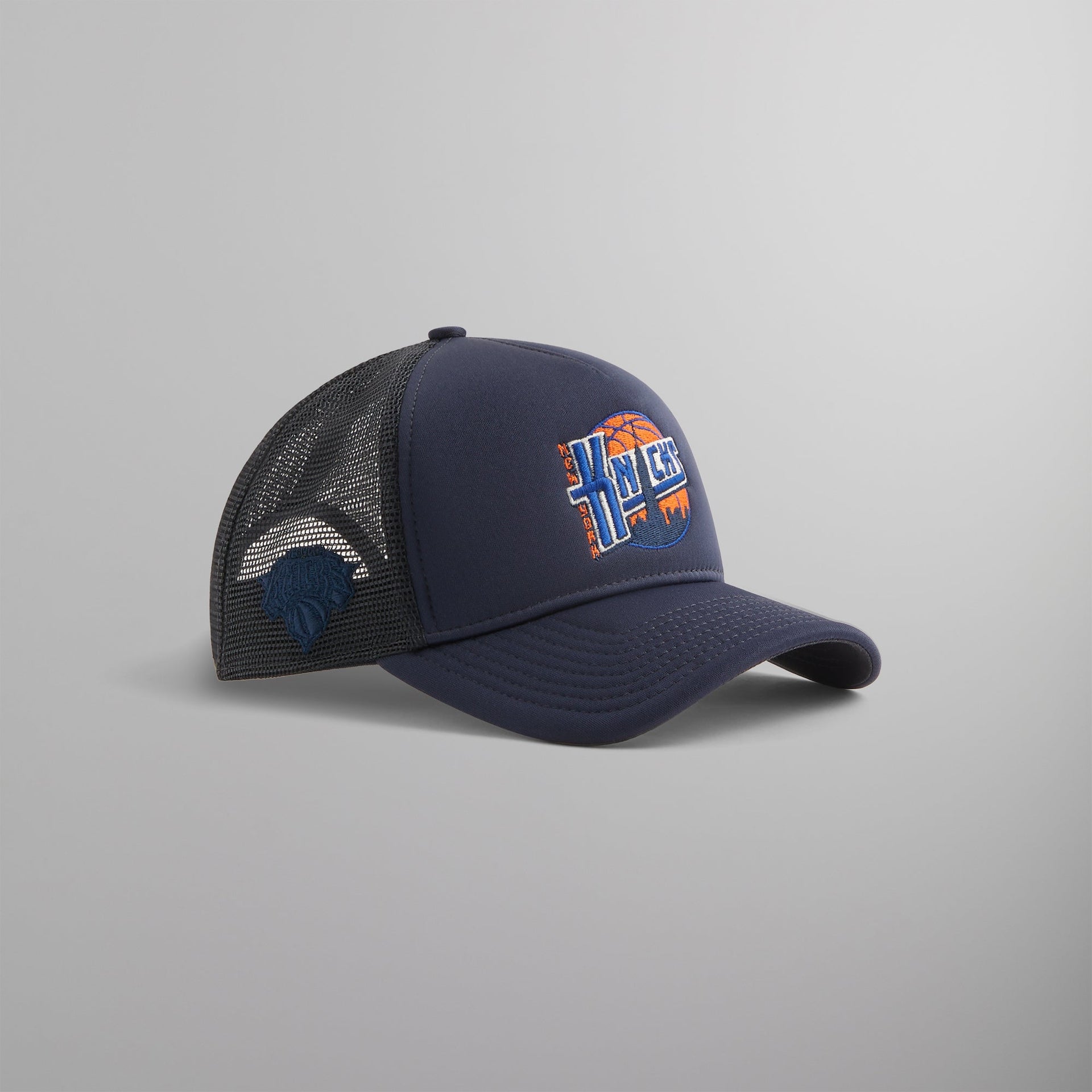 Kith & New Era for the New York Knicks 9FORTY A Frame Trucker Hat - Nocturnal